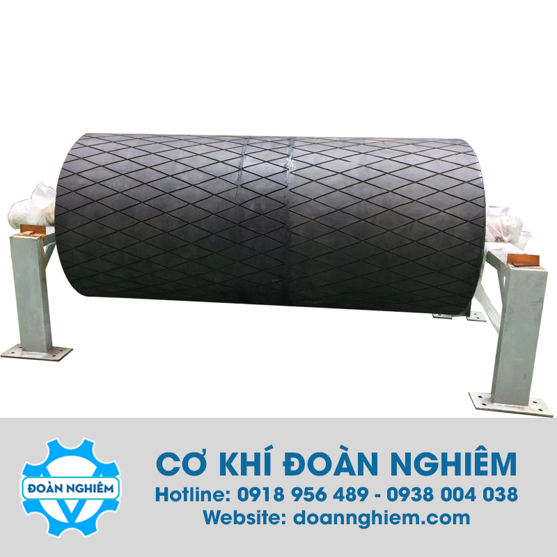 Rulo băng tải, rulo bọc cao su băng tải